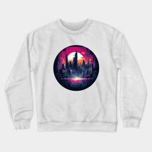 Cyberpunk City Crewneck Sweatshirt